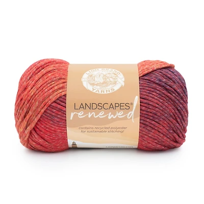Lion Brand Landscapes Renewed Yarn Fiesta #4 Medium/ Worsted Yarn 150g/ 212m, 3-CT