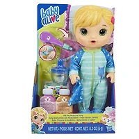 Baby Alive, Baby Alive prend son médicament, cheveux blonds, pyjama de chaton