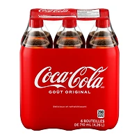 Coca-Cola Bottles, 710 mL, 6 Pack, 6 x 710 mL
