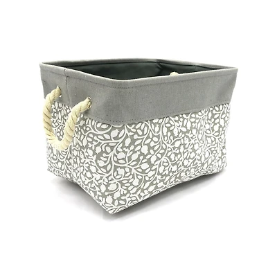 hometrends Printed Fabric Basket Small, 1 Piece