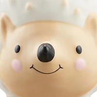 Mainstays Tasse en céramique sculptée en forme de porc-épic blanc et beige, 17,25 oz, 1 Pièce
