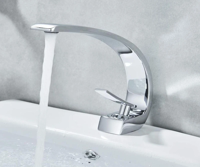 DROP Bath and Kitchen DR091124 Undermount Bathroom Sink Set