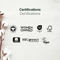 Iris + Arlo Serviettes Biologique, Super, 100 % coton, Sans Parfum, Non Toxique, Sans Plastique (14 unités)