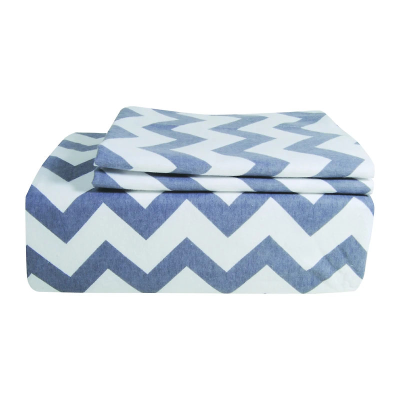 Johnson Home Premium Parure de lit en flanelle de coton peigné ultra pelucheux 160 g/m², respirant et durable – Poche profonde – Facile à installer – Draps confortables