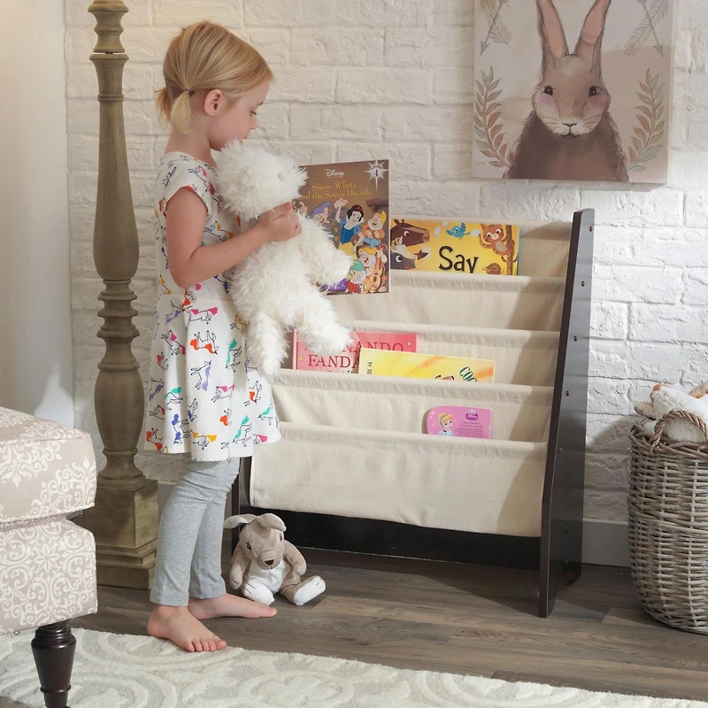 KidKraft Sling Bookshelf - Natural & Espresso