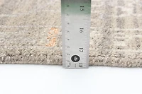 ECARPETGALLERY 4'8" x 6'6" Bordered Finest Oushak Hand-knotted Area Rug for Living Room, Dining Room and Bedroom in Grey