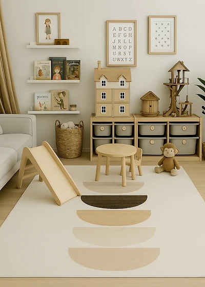 Rug Branch Kids Boho Soft Playmat Indoor Area Rug