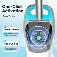 Aiper Pilot V2 Rechargeable Handheld Pool Vacuum Cleaner, for Above-Ground Inflatable Pools, Hot Tubs, Works with Pool Poles