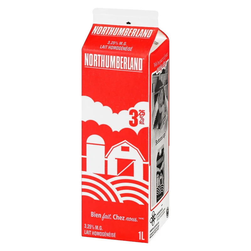 Northumberland Homogenized 3.25% Milk 1L, 1 L
