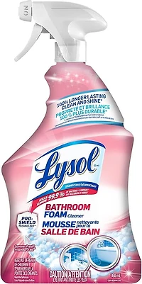 Spray nettoyant pour salle de bain Lysol, Mousse de salle de bain, Fraîcheur d'été, élimine les résidus de savon 950 ml