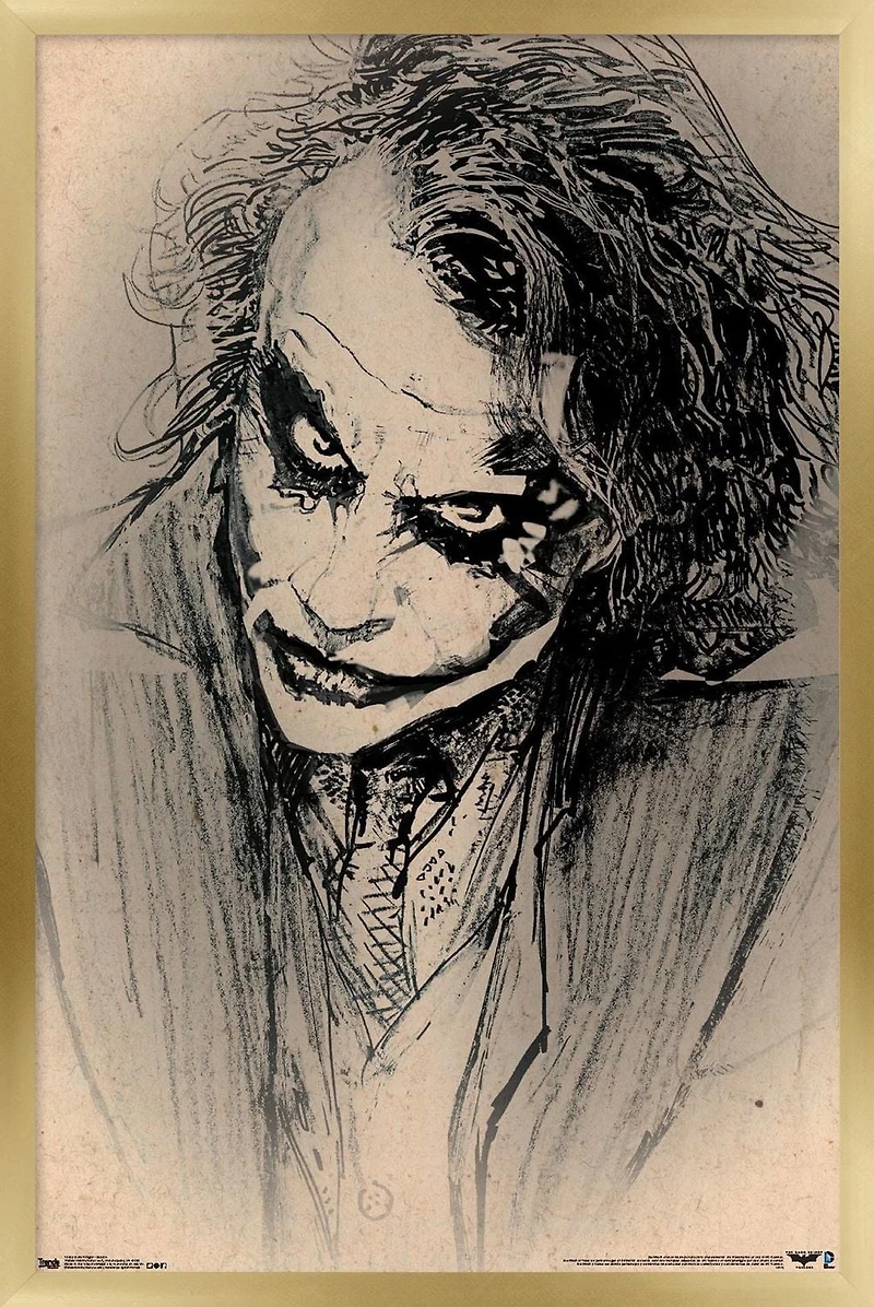 Film DC Comics - Le Chevalier Noir - Le Joker - Croquis