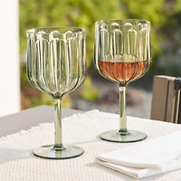 Ensemble de 4 verres à vin Trian verts de 17,7 oz de Better Homes & Gardens