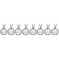 Battery Operated EmoteGlow Light String S/8 Musical Jack Skellington HALL Disney (Classic White)