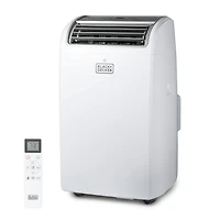 BLACK+DECKER Portable Air Conditioner, 8,150 BTU SACC/CEC (12,000 BTU ASHRAE 128) for Rooms Up To 550 Sq. Ft., White