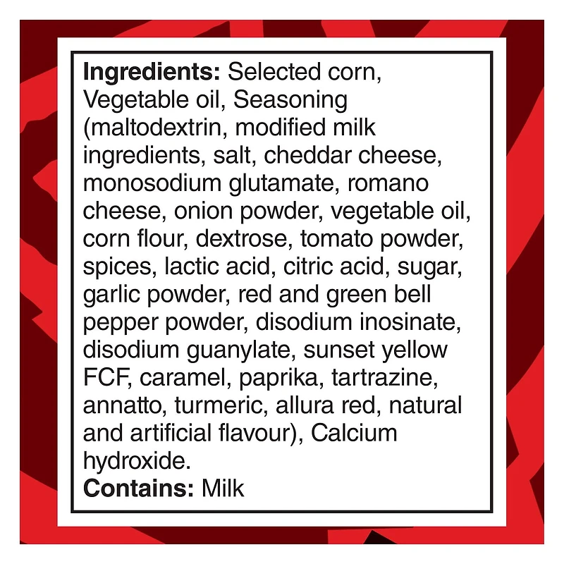 Doritos Minis Fromage nacho Chips tortilla aromatisées - Canister 145 g.