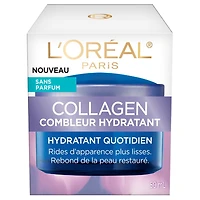L'Oreal Paris Anti Aging Face Moisturizer Day Cream with Collagen, Fragrance Free, 50mL