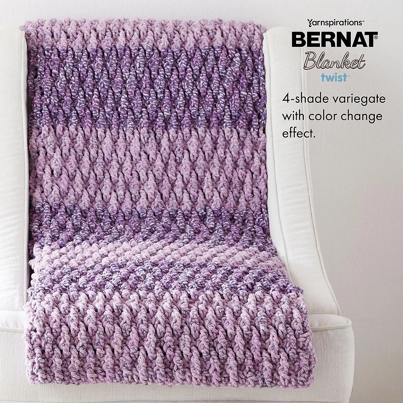 Bernat® Blanket Twist™ Yarn, Polyester #6 Super Bulky, 10.5oz/300g, 220 Yards, Polyester #6 Super Bulky Yarn