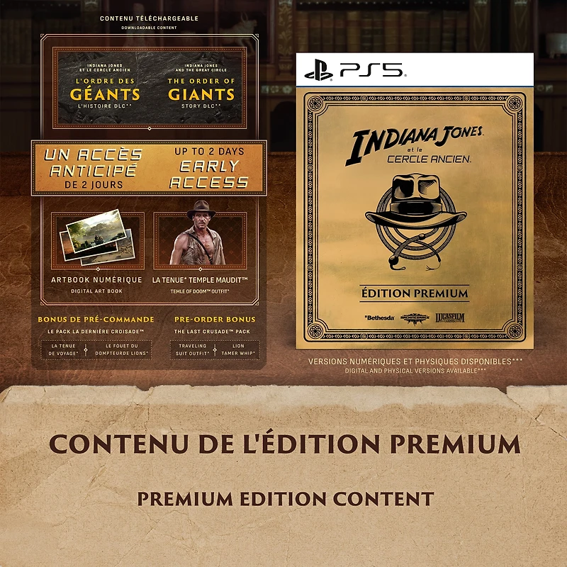 Indiana Jones et le Cercle Ancien : Édition Premium - PlayStation 5