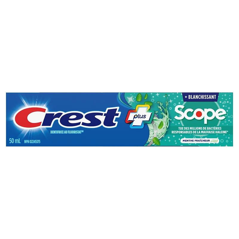 Crest Whitening Plus Scope Toothpaste, Minty Fresh, 50ML