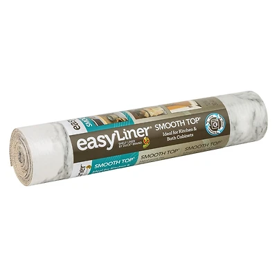 Revêtement pour étagères Smooth Top EasyLiner, Marbre gris, 30,5 mm x 3 m (12 po x 10 pi)