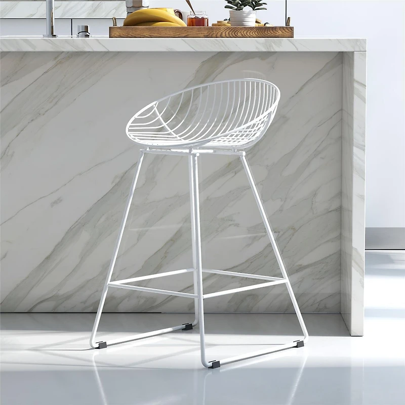 Tabouret de comptoir en treillis métallique Ellis CosmoLiving