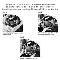 Custom Grip Noir Couvre volant TPE Core avec accent anodisé rouge Couvre volant noir avec accents rouges TPE Core