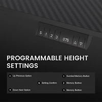 GTRACING hauteur réglable RVB électrique assis ou Stand bureau d’ordinateur avec lumières LED pour adultes , noir Contrôles Bluetooth/app, réglable en hauteur