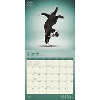 Yoga Dogs OFFICIAL | 2023 12x24 Inch Square Wall Calendar
