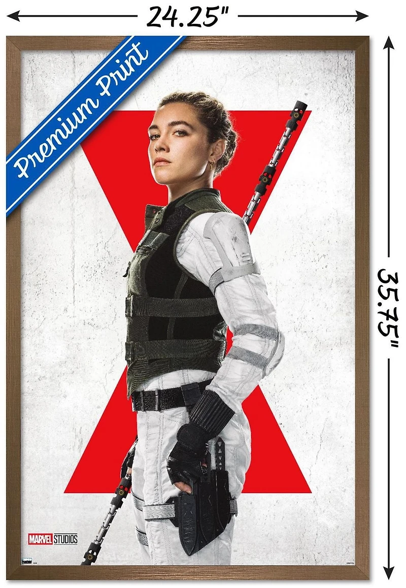 Marvel Black Widow - Yelena One Sheet Wall Poster with Magnetic Frame, 22.375" x 34"