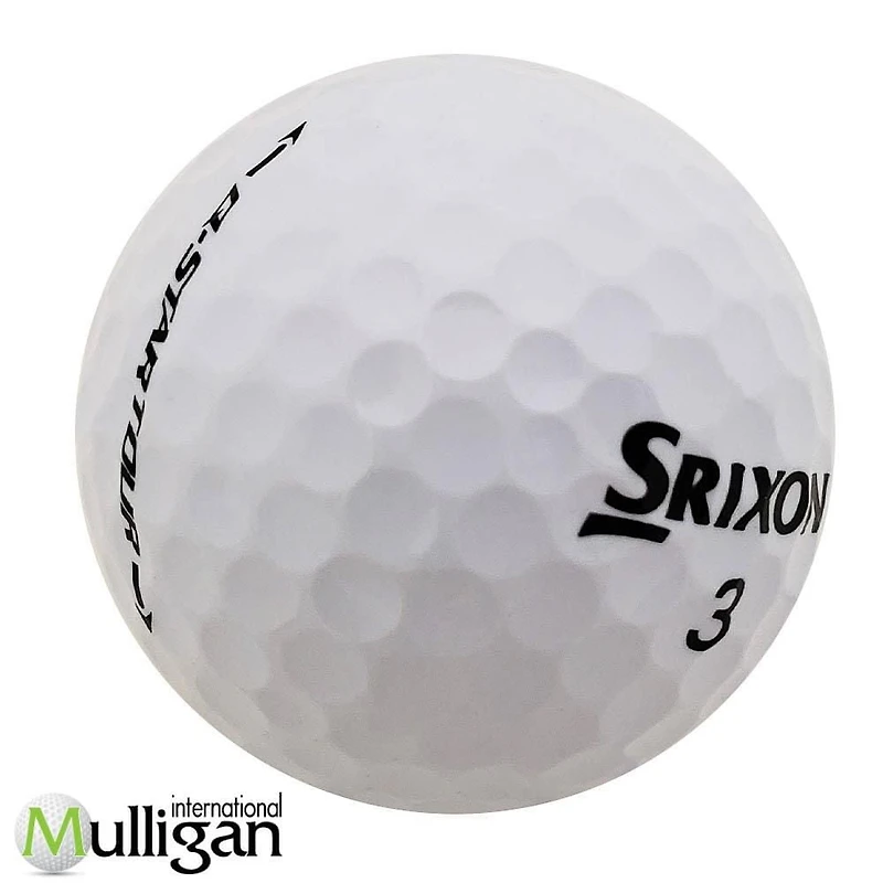 Mulligan - 12 balles de golf récupérées Srixon Q-Star Tour 5A Pristine, Blanc