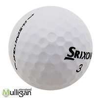 Mulligan - 12 balles de golf récupérées Srixon Q-Star Tour 5A Pristine, Blanc