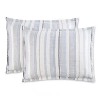 Mainstays 5-Piece Yarn Dyed Stripe Comforter Set, Double/Queen, Includes storage bag