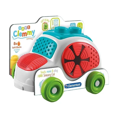 Clementoni Soft Clemmy Voiture Sensorielle pour Bébés et Tout-Petits, à partir de 6 mois, Multicolore