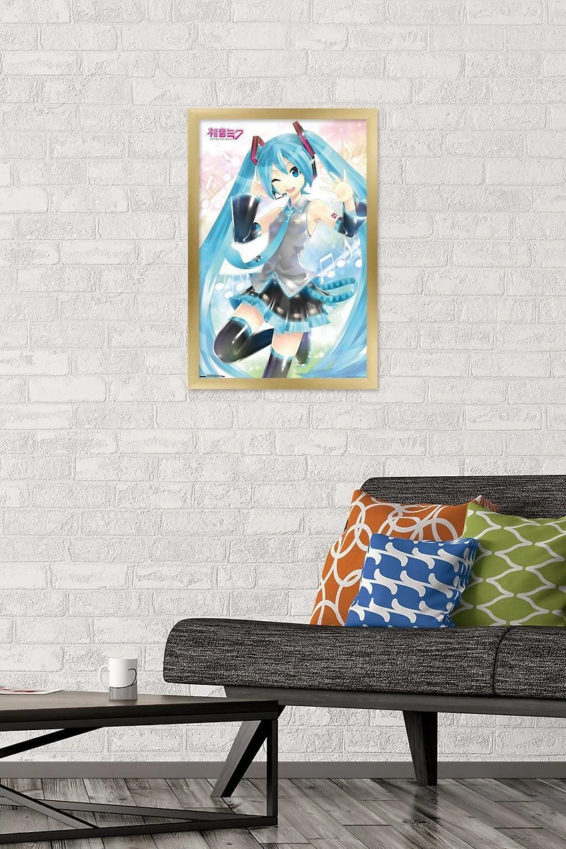 Hatsune Miku - Waving Wall Poster, 22.375" x 34"