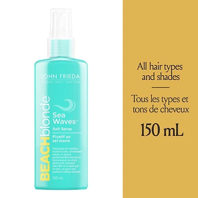 Fixatif au sel marin Beach Blonde Sea Waves de John Frieda (Fabriqué au Canada)