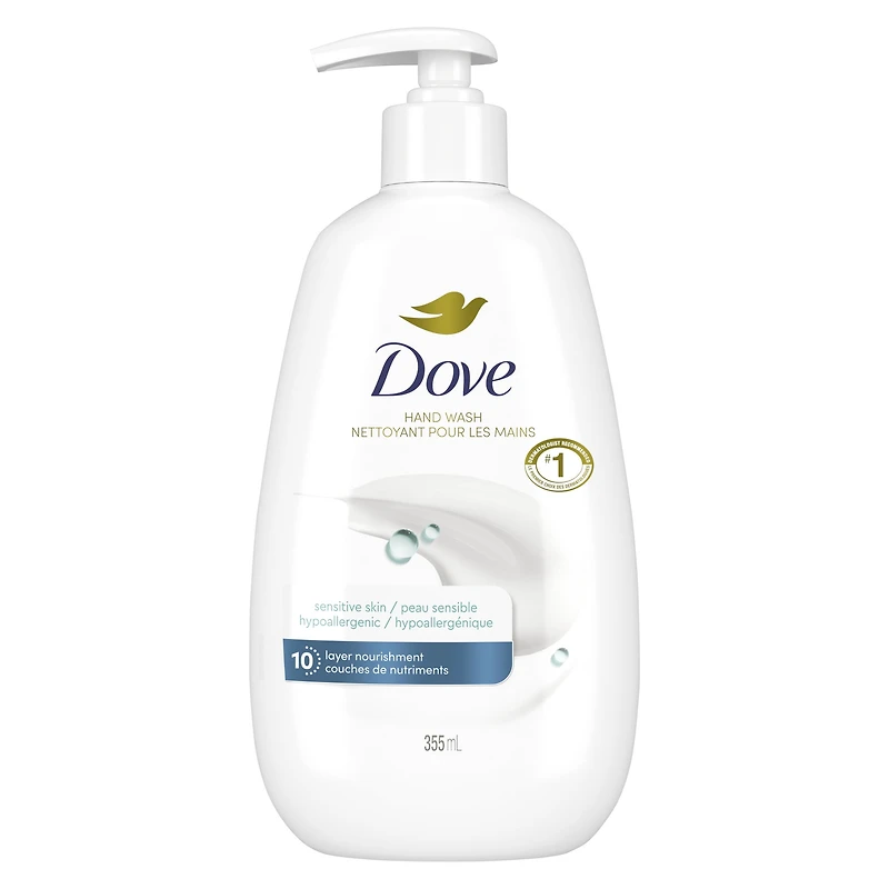 Nettoyant pour les Mains Dove Advanced Care Peau Sensible Nettoyant 355 ml