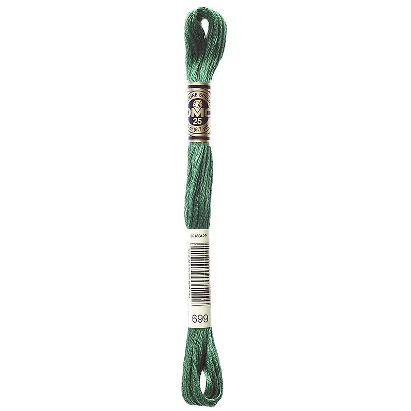 DMC Green Cotton 6 Strand Floss 8m