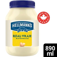 Mayonnaise Hellmann's Vraie 890 mL Mayonnaise