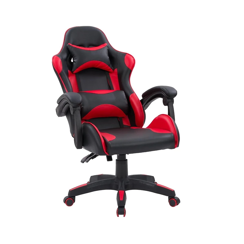Chaise de jeu ergonomique à hauteur réglable CorLiving Ravagers en vinyle et PVC pour adultes