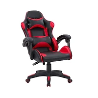 Chaise de jeu ergonomique à hauteur réglable CorLiving Ravagers en vinyle et PVC pour adultes