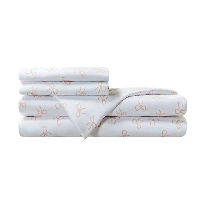 Mainstays Soft, Easy Care, Microfiber Sheet Set Bowarama, Full – Back to School!, Sizes: Twin, Double, Queen