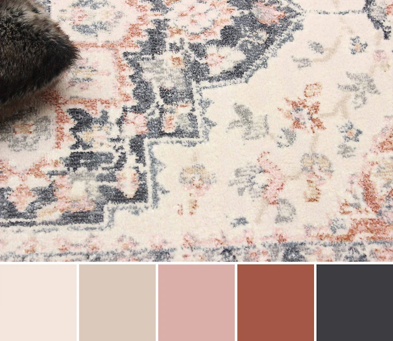 ECARPET Heriza Tapis Traditionnel pour Salon, Chambre, Salle A Manger, Entrée, Couloir et Plus Encore.