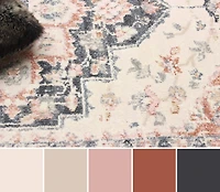 ECARPET Heriza Tapis Traditionnel pour Salon, Chambre, Salle A Manger, Entrée, Couloir et Plus Encore.