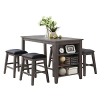 Topline Home Furnishings Counter Height Grey Stool