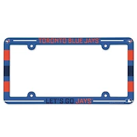 Cadre de plaque d'immatriculation à Slogan en couleur Wincraft Toronto Blue Jays