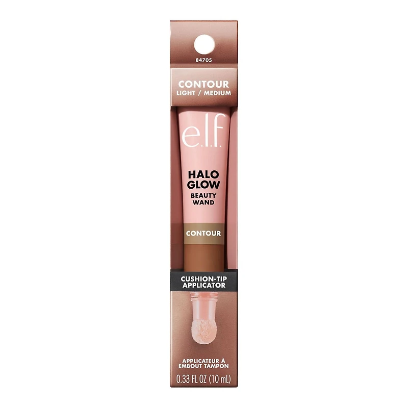 e.l.f. Cosmetics Tube Beaute Contour Halo Glow Contour avec applicateur à embout tampon, 10 mL