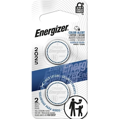 Pile à pile au lithium Energizer 2025, paquet de 2 Pile miniature au lithium emba