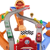 Cars-Piste de Course Rescue Road-coffret de quatre véhicules