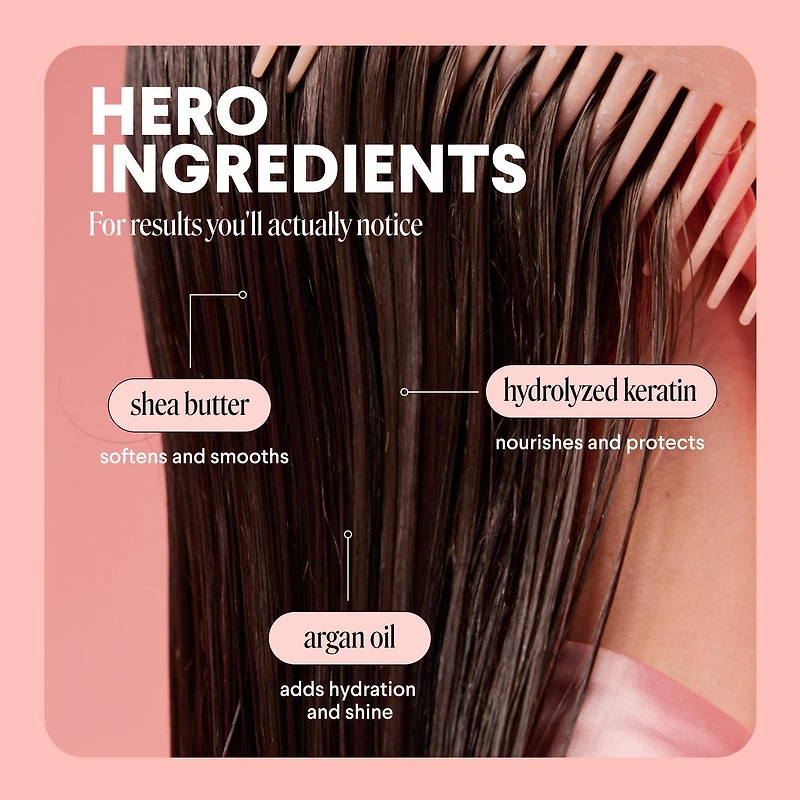 MONDAY Haircare DEEP MOISTURE Hair Mask with Keratin, Argan Oil, Shea Butter & Coconut Oil for Dry to Damaged Hair 250 ml, Haircare DEEP MOISTURE Hair Mask