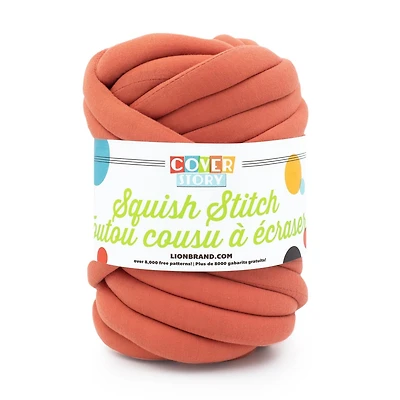 Lion Brand Cover Story Squish Stitch Yarn #7 Jumbo Weight Yarn 550g/24m 1 Ball